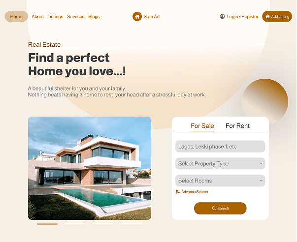 A Real Estate Website