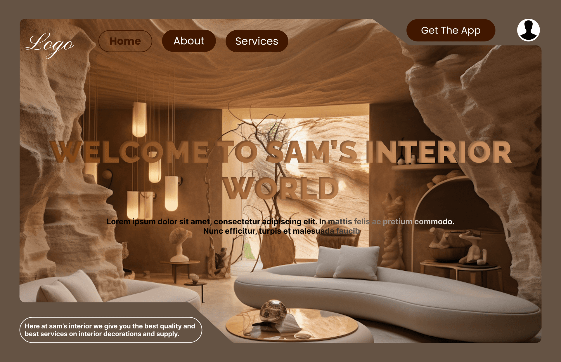 A Futuristic Interior Website